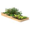 4 ft x 12 ft Cedar Wood 3 Tier Raised Garden Bed - Made in USA