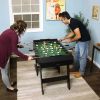 Black Foldable Space Saving 48-in. Foosball Table w/ Score Counters and 2 Balls