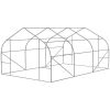 11.5 ft x 9.8 ft. Greenhouse with Green PE Cover and Heavy Duty Steel Frame