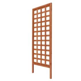 72-inch Outdoor Modern Wooden Garden Trellis in Cedar Wood Color