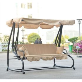 Outdoor Canopy Swing Patio Porch Shade Deck Bed in Sand