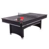 7-Foot 2-in-1 Conversion top Pool Table Ping Pong Table Set