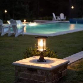 Outdoor Pole/Base/Wall Mount Solar LED Light - Yard Path Lighting - 100 Lumens