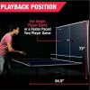 Official Size Blue Ping Pong Table Tennis Set with Net 2 Balls and 2 Paddles