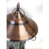 Large Copper Bird Feeder with 3 Tubes and 9 Feeding Ports