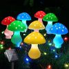 Multi-Color Solar Mushroom Light for Outdoor Garden; Patio; Courtyard - LED Flowers perfect for Christmas & Holiday Decor