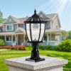 Landscape Solar Post Light, Outdoor Patio Solar Lamp with Remote Control, Cool and Warm Lights, LED Light Decor for Garden Deck Street, Waterproof