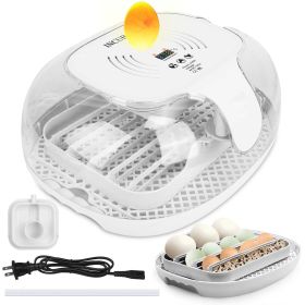 16 Eggs Incubator for Hatching Chicken Professional Poultry Hatcher with Digital Display Temperature Humidity Control Automatic Egg Turning