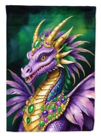 Dragon King of Mardi Gras Garden Flag Mailbox Flag Decorative Yard Flag Banner Outside Patio Artwork Yard Flower Beds, Garden Size, Multicolor