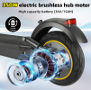 Electric folding scooter 350W motor 25 km/h speed 10-inch tire load 130kg climb 15-25Â° range 40-50km LED lighting, scooter off-road