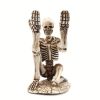 1pc, Small Halloween Skeleton Pen Holder, Funny Creative Resin Pen Holder, Decorative Holder Organizer For Pen, Brush, Razor