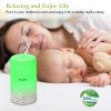 Mini Cool Mist Humidifier Ultrasonic Aroma Essential Oil Diffuser with 7 Color LED Lights 4 Timer Settings