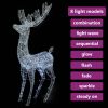 XXL Acrylic Christmas Reindeer 250 LED 6 ft Cold white