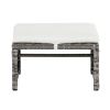 5pcs 2 Chairs 2 Footstools 1 Coffee Table Combination Sofa Gray Gradient