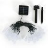 Outdoor Solar String Lights 21 Feet 30 LEDs Water Drop Solar Powered Lights