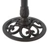 e Lancaster Outdoor Aluminum and Iron Top Bird Bath with Iron Base, Bronze