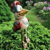 Halloween Ornament 2022,3 Pcs Garden Statue Funny Chicken Decor Yard Art Resin Decorative Ornament Easter Ornament