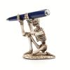 1pc, Small Halloween Skeleton Pen Holder, Funny Creative Resin Pen Holder, Decorative Holder Organizer For Pen, Brush, Razor