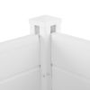 Privacy Fence Panels Kit Air Conditioner Trash Can Enclosure Vinyl white color