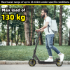 Electric folding scooter 350W motor 25 km/h speed 10-inch tire load 130kg climb 15-25Â° range 40-50km LED lighting, scooter off-road