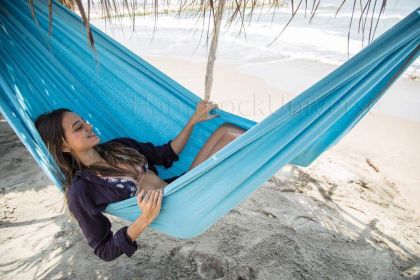 Colombian Double Hammock (Color: Light Blue)