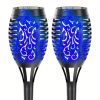 4/8/12pcs/pack Solar Outdoor Lights, 12LED Solar Torch Lights With Flickering Flame For Garden Decor