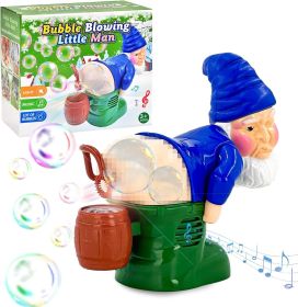 Christmas Gnomes Bubble Machine, Bubble Blower Funny Toy (Color: Blue)