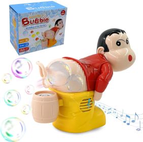 Christmas Gnomes Bubble Machine, Bubble Blower Funny Toy (Color: Yellow)