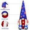 4th of July Patriotic Gnome Decorations;  Mr & Mrs USA Swedish Tomte Gnomes Plush Table Ornaments