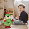 Electric Dancing Singing Plush Toy Twisting Snowman Toy Talking Interactive Mimicking Funny Songs Wiggly Dance Kid Christmas Gift