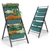 5-tier Vertical Garden Planter Box Elevated Raised Bed with 5 Container