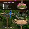 Outdoor Bird Bath Feeder with Flower Planter Base(AMZ Shipping)