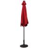 9 Feet Patio LED Solar Umbrella with Crank