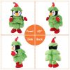 Electric Dancing Singing Plush Toy Twisting Snowman Toy Talking Interactive Mimicking Funny Songs Wiggly Dance Kid Christmas Gift