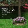 Outdoor Bird Bath Feeder with Flower Planter Base(AMZ Shipping)